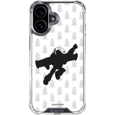 Disney Toy Story Buzz Lightyear Silhouette iPhone 16 Plus Clear Case